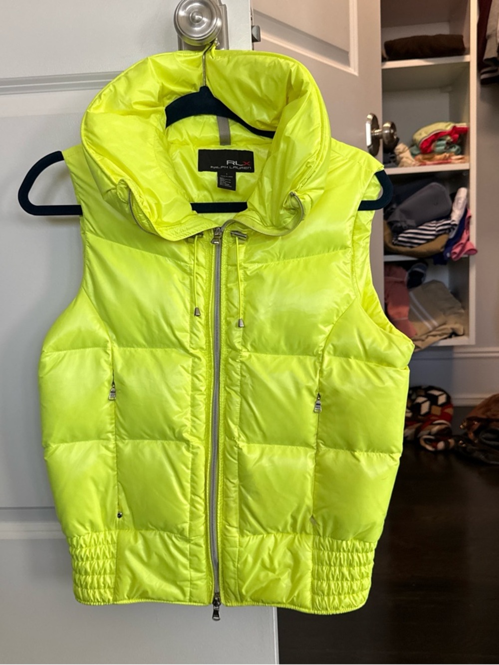 RLX Ralph Lauren Neon Yellow Puffer Vest